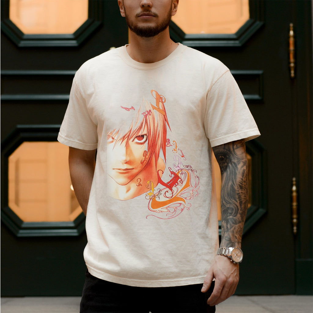 T-shirt/Sweat-shirt à capuche/Col rond oversize animé Death Note L