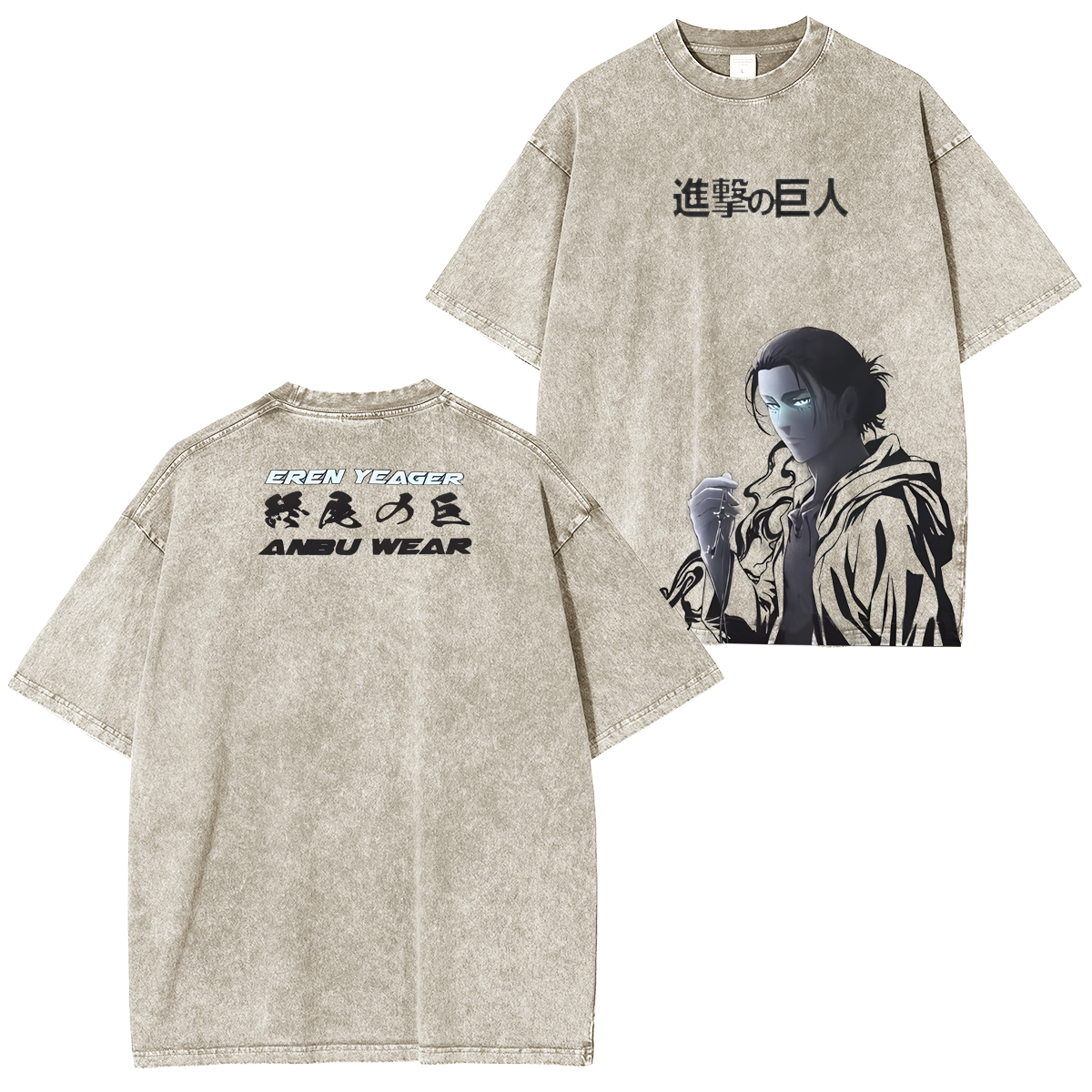T-shirt Portrait Manga Attaque des Titans Eren Jäger