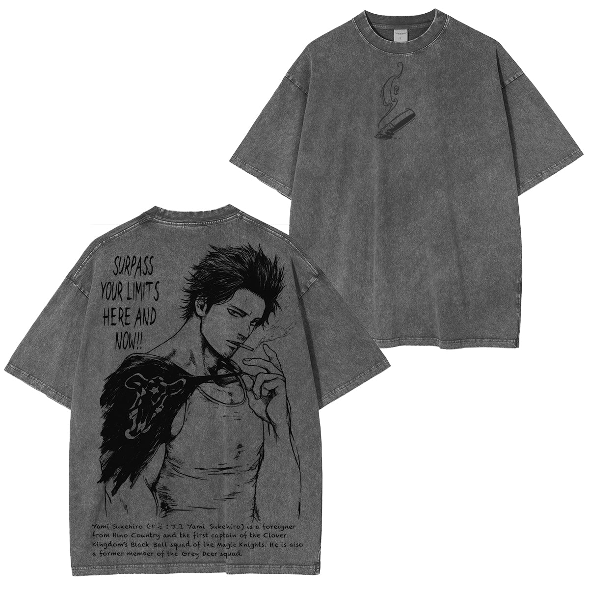 T-shirt Anime Yamisukehiro Black Clover