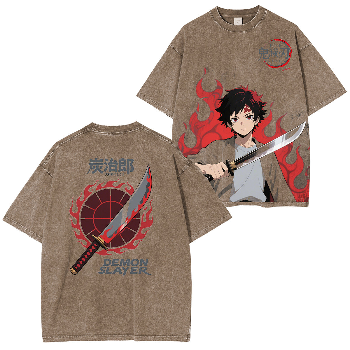 Camisa de anime de Tanjiro Kamado, Demonslayer
