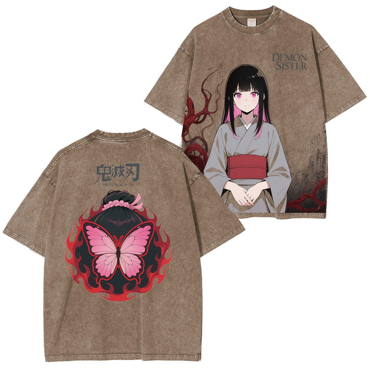 Camiseta de anime de Demon Slayer de Nezuko Kamado