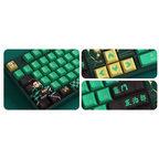 Clavier mécanique RVB remplaçable à chaud multi-modes Demon Slayer Tanjirou 5108B Plus (Akko V3 Cream Yellow Pro)