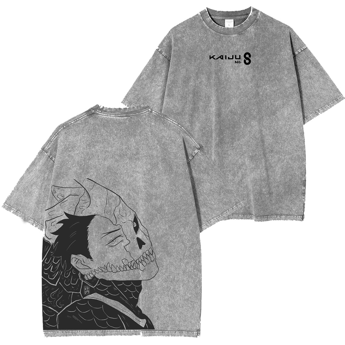 Kaiju No. 8 Camiseta Anime con Lavado Ácido