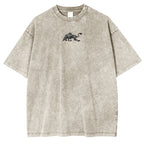 Asta x Black Bulls Black Clover Anime Double Printed Vintage Washed Tee Unisex