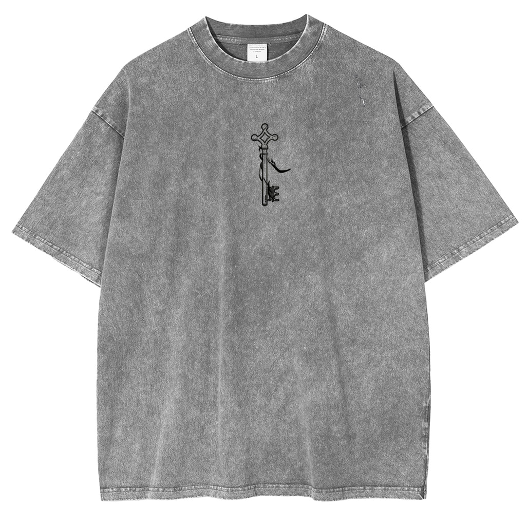 Attack on Titan Eren Yeager Vintage Washed Oversize T-Shirt