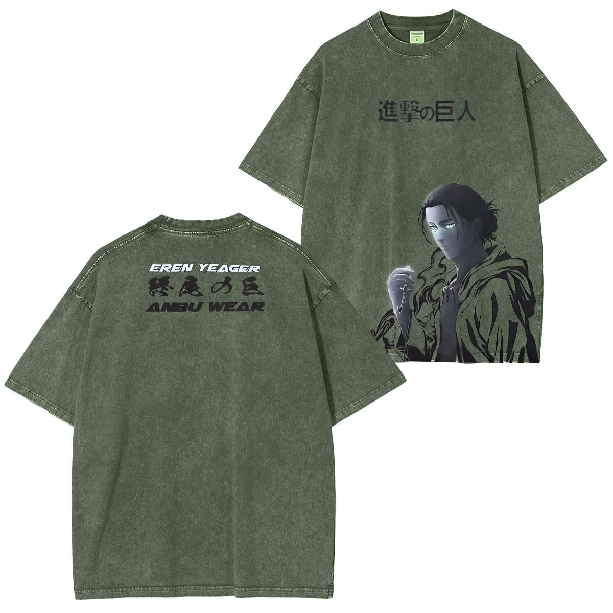 T-shirt Portrait Manga Attaque des Titans Eren Jäger