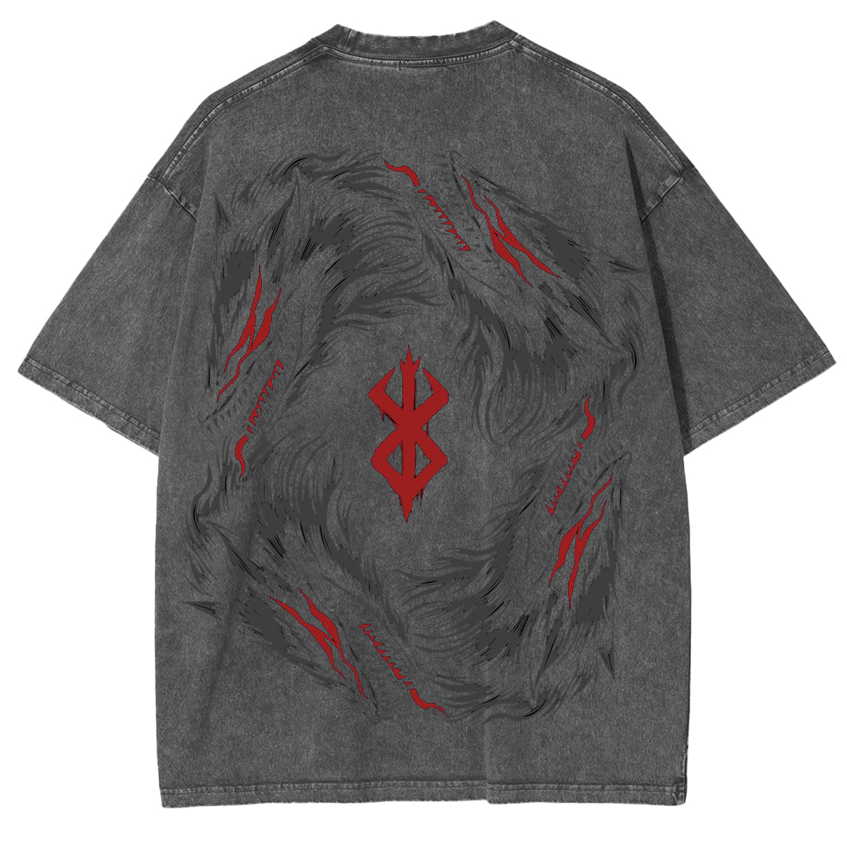 Wolves Berserker Vintage Washed Oversize T-Shirt