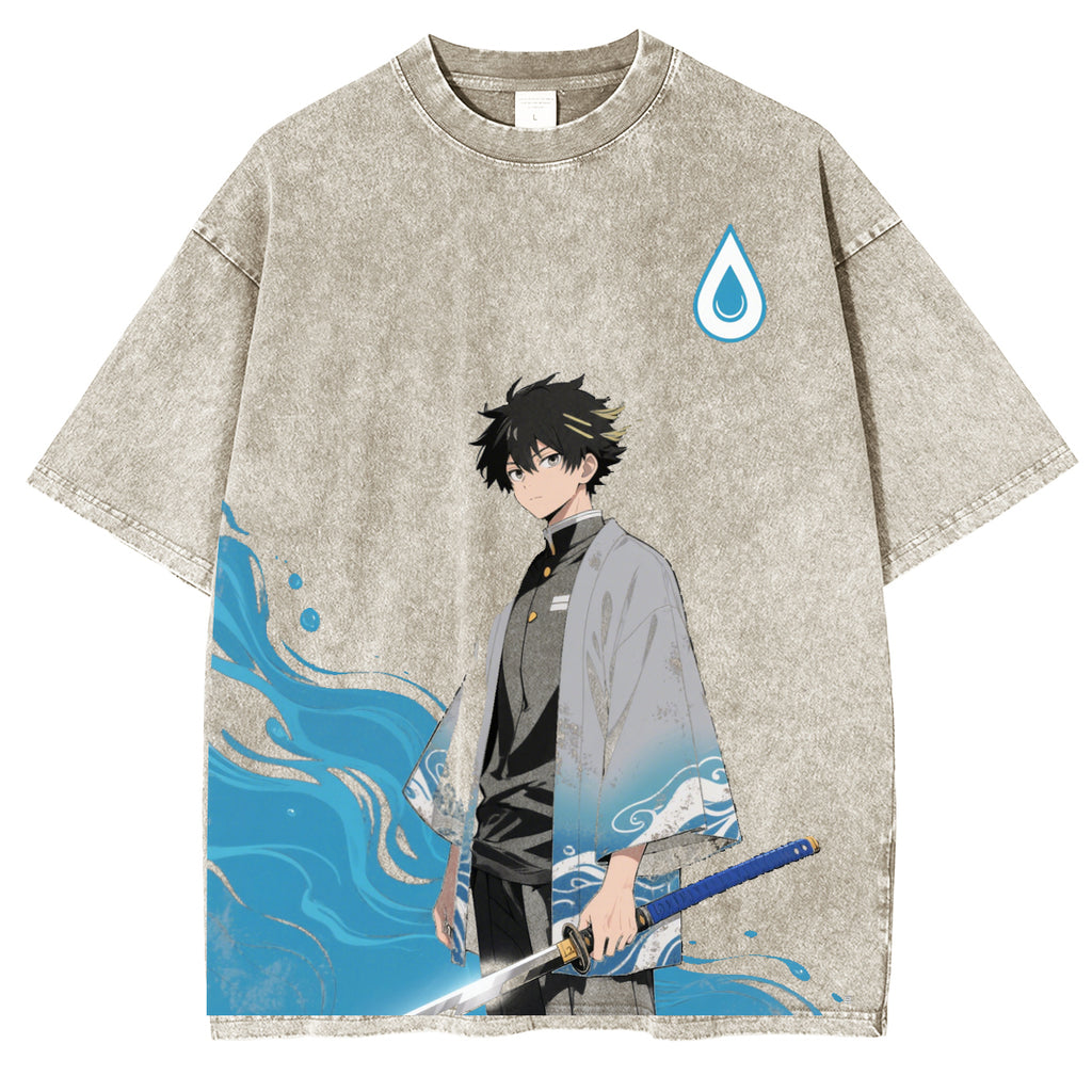 Tomioka Giyu, T-shirt d'Anime Demon Slayer