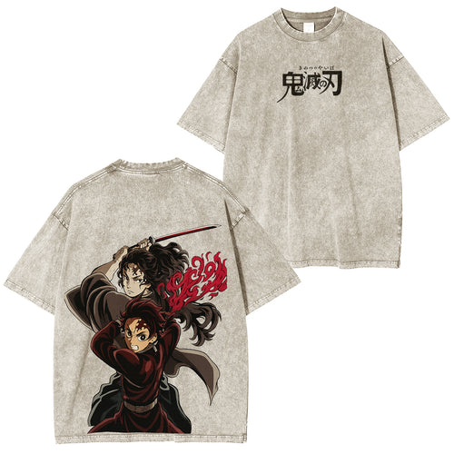 Yoriichi,Demon Slayer Unisex Washed T-Shirt