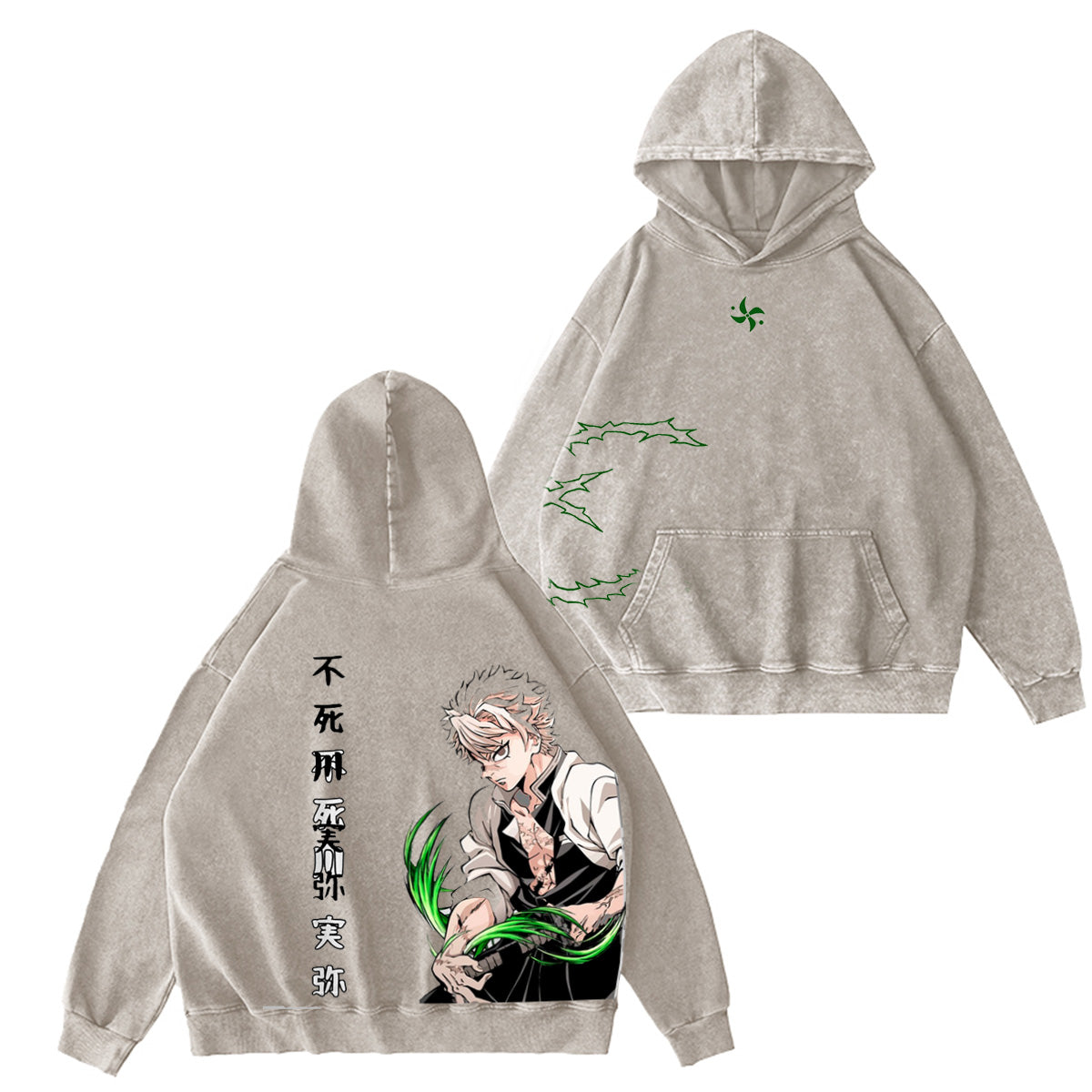 Demon Slayer: Sanemi Vintage washed T-shirt/Crewneck/Hoodie