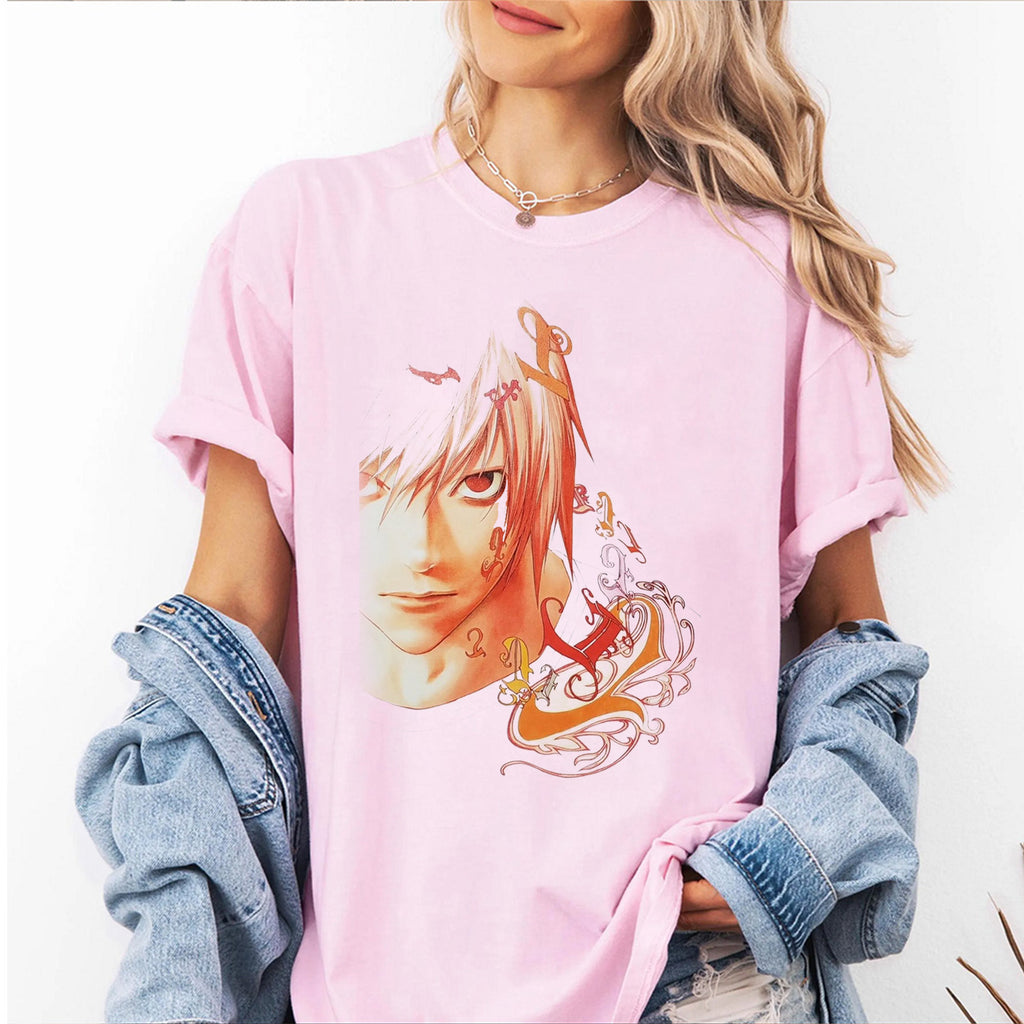 T-shirt/Sweat-shirt à capuche/Col rond oversize animé Death Note L
