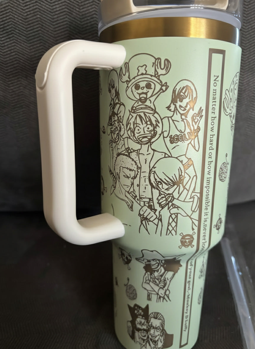 Vaso con diseño de One Piece