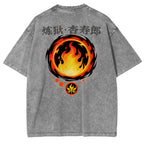 Camiseta Anime de Rengoku Kyojuro de Demon Slayer