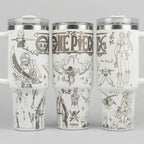 Vaso con Tapa de One Piece