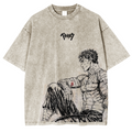 Camiseta unisex lavada estilo vintage Berserk Gus