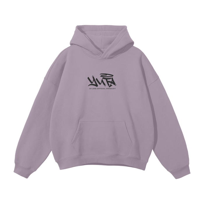 Sudadera con capucha Streetwear "Cursed Companion" Morada