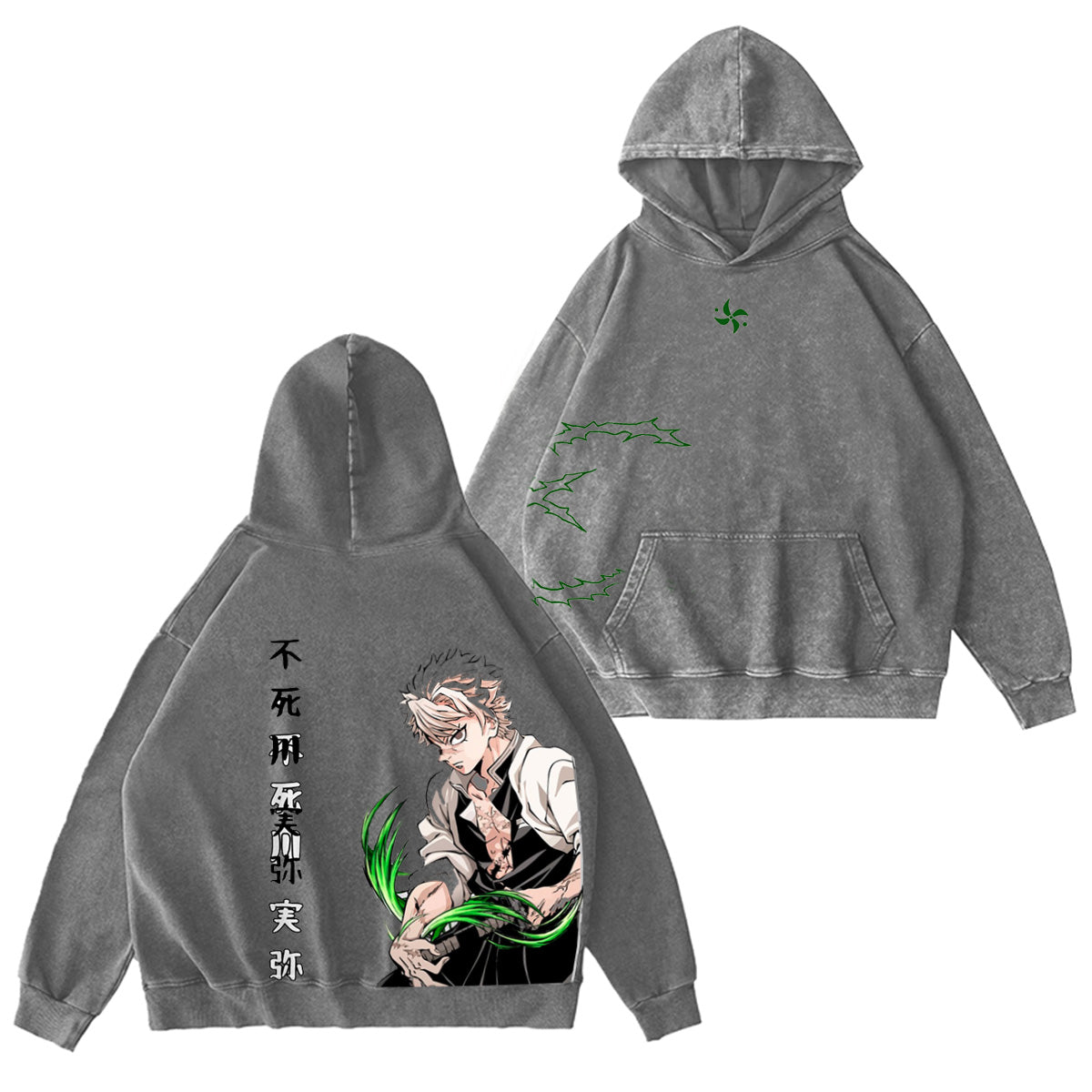 Demon Slayer: Sanemi Vintage washed T-shirt/Crewneck/Hoodie