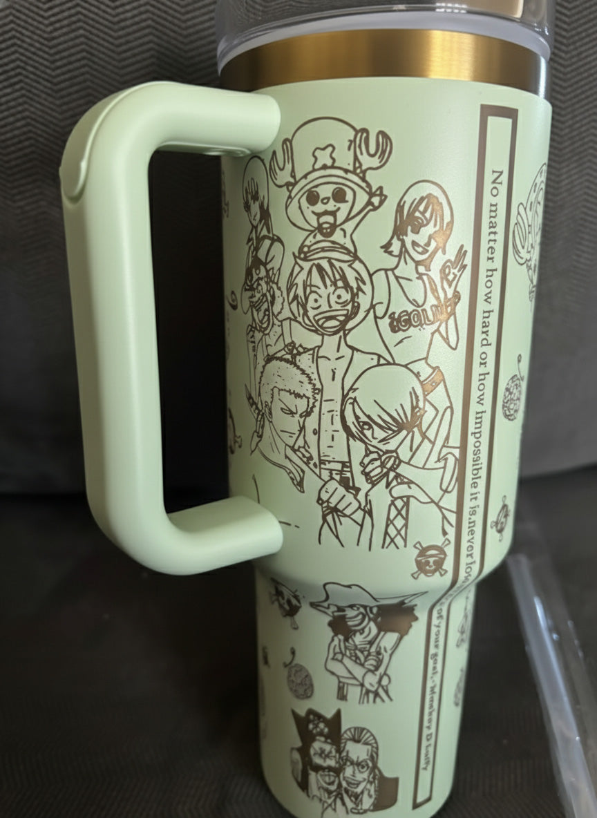 Vaso con diseño de One Piece