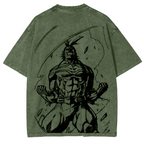 T-shirt en coton délavé My Hero Academia double imprimé oversize anime mangaT-shirt en coton délavé double imprimé oversize anime manga
