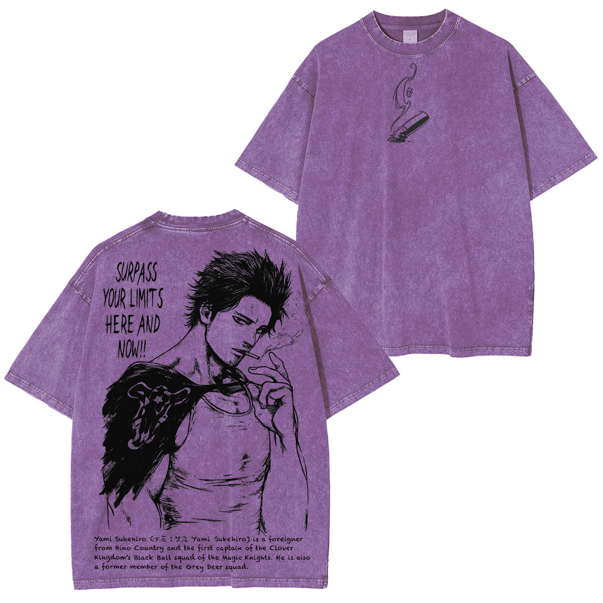 T-shirt Anime Yamisukehiro Black Clover