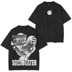 Camiseta unisex desgastada a juego de Soul Eater