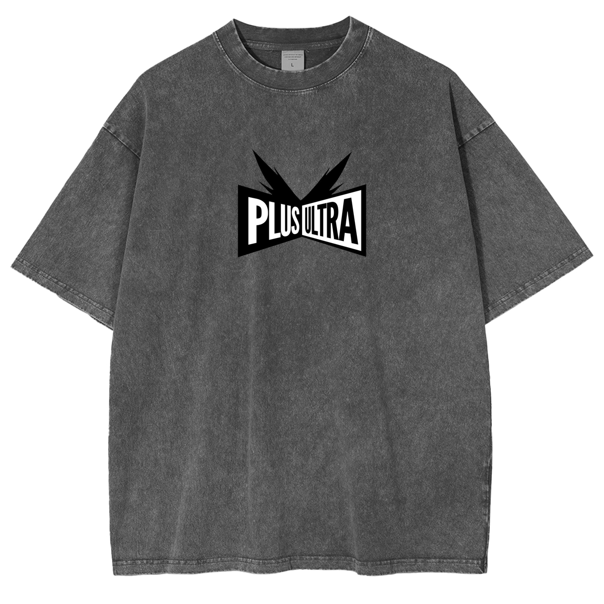 My Hero Academia Double Print Oversize Anime Manga Acid Washed Cotton T-ShirtDouble Print Oversize Anime Manga Acid Washed Cotton T-Shirt