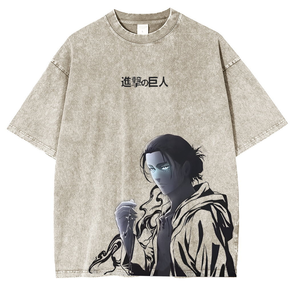T-shirt Portrait Manga Attaque des Titans Eren Jäger