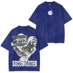 Camiseta unisex desgastada a juego de Soul Eater