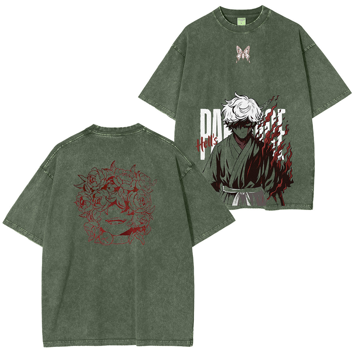 Zenitsa,Demon Slayer Unisex Washed T-Shirt