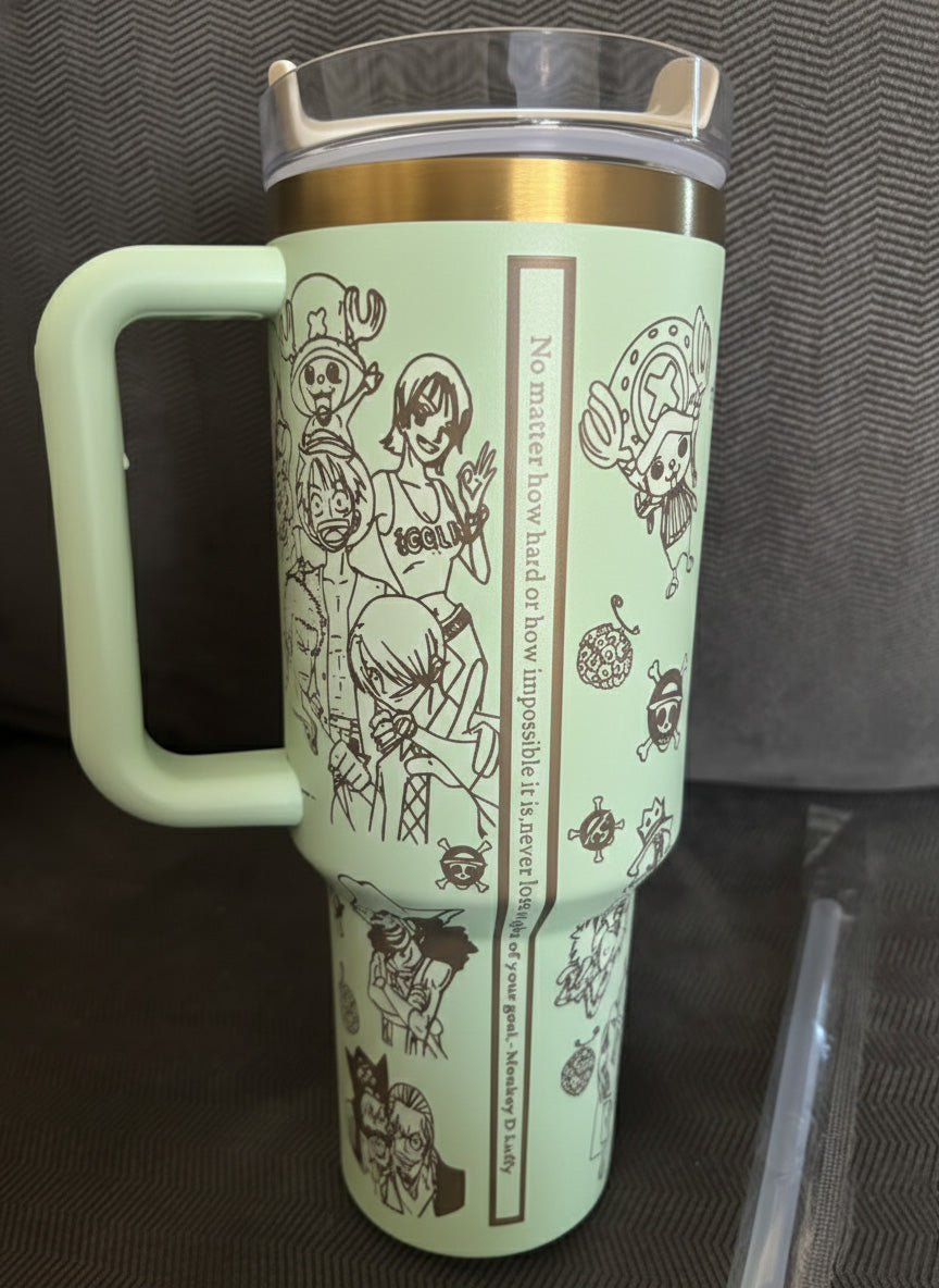 Vaso con diseño de One Piece