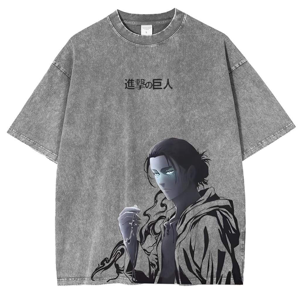 T-shirt Portrait Manga Attaque des Titans Eren Jäger