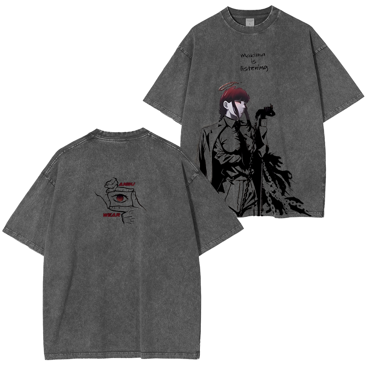 Camiseta con retrato de Makima de Chainsaw Man