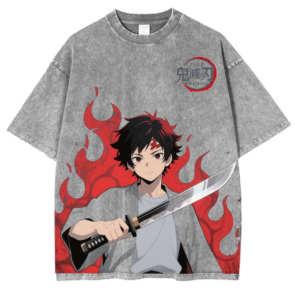 Camisa de anime de Tanjiro Kamado, Demonslayer