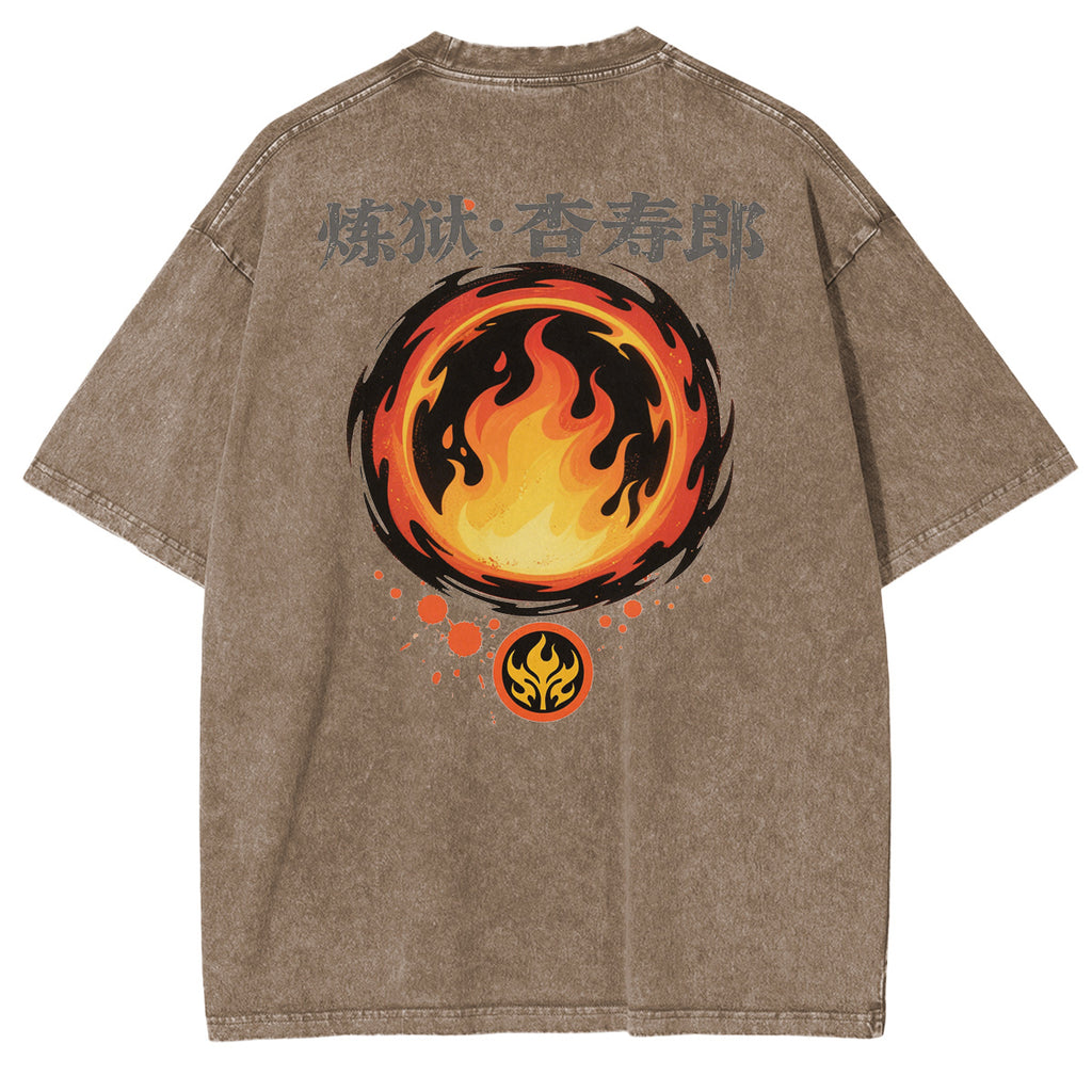 Camiseta Anime de Rengoku Kyojuro de Demon Slayer