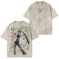 Zoro, T-shirt délavé unisexe One Piece Anime