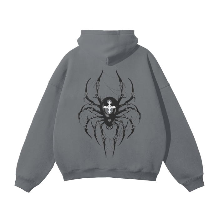 Sudadera Urbana con Capucha "Carisma Oscuro Araña"