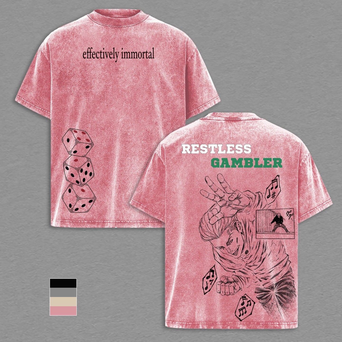 T-shirt/Col Ras Du Cou/Sweat À Capuche Lavé Jujutsu Kaisen Hakarikinji