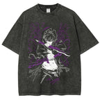 Solo Leveling Sung Jin Woo Printed Unisex Washed T-Shirt