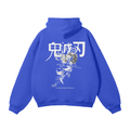 Flow of the Torrent Sudadera con Capucha Estilo Urbano Azul