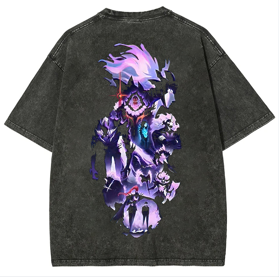 T-shirt unisexe délavé « Roi des Morts »