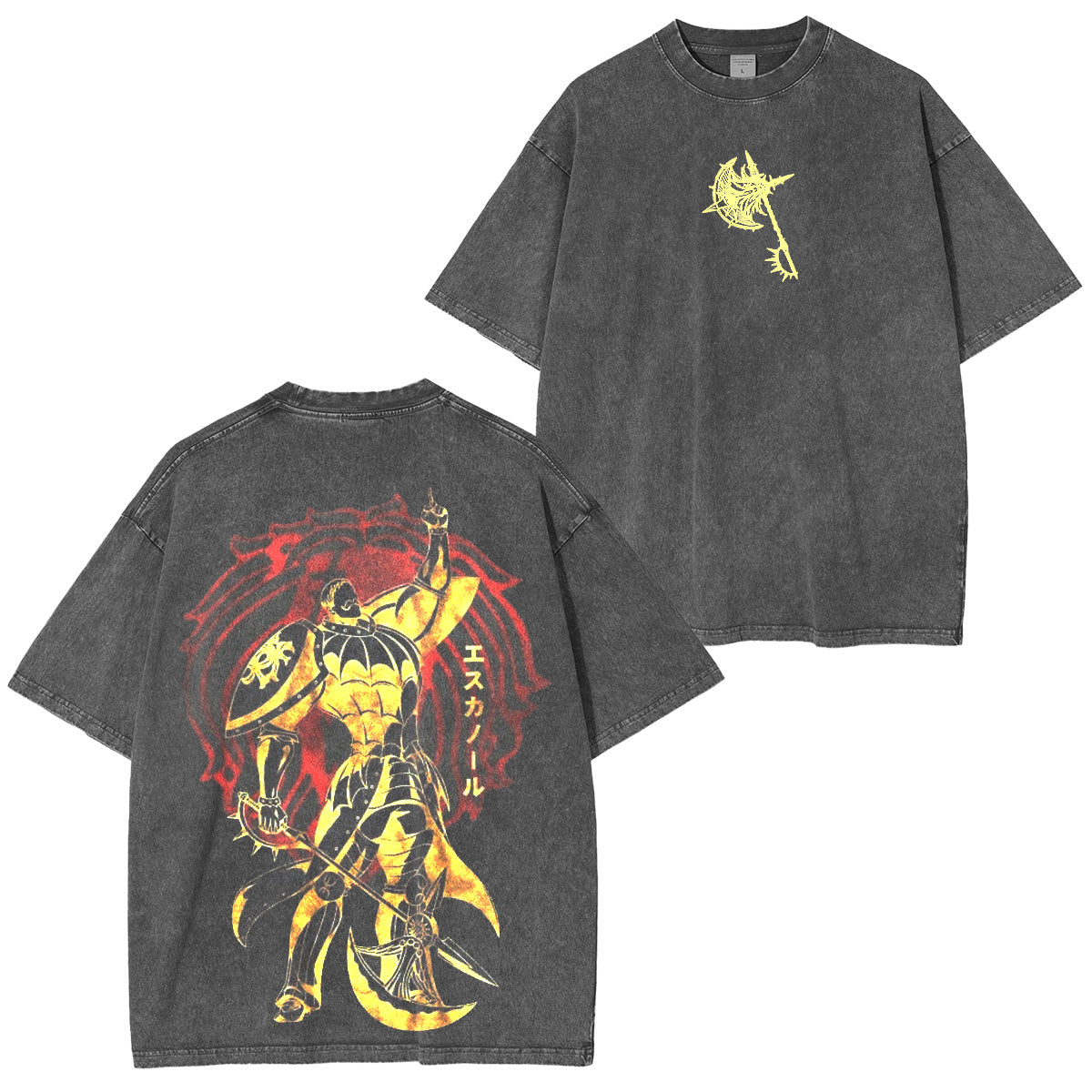 La camiseta/sudadera/sudadera con capucha de The Seven Deadly Sins con lavado vintage