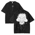 Jujutsu Kaisen Anime Acid Washed Oversize T-Shirt