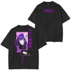 Camiseta/Sudadera/Sudadera con capucha Hinata Hyuga Naruto con efecto desgastado
