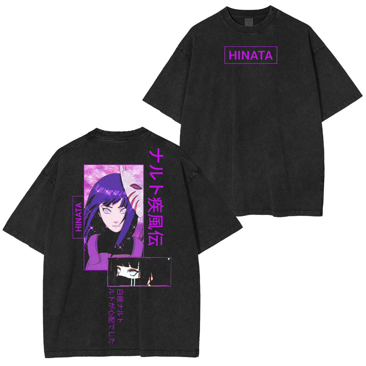 Hinata Hyuga Naruto Washed T-shirt/Crewneck/Hoodie