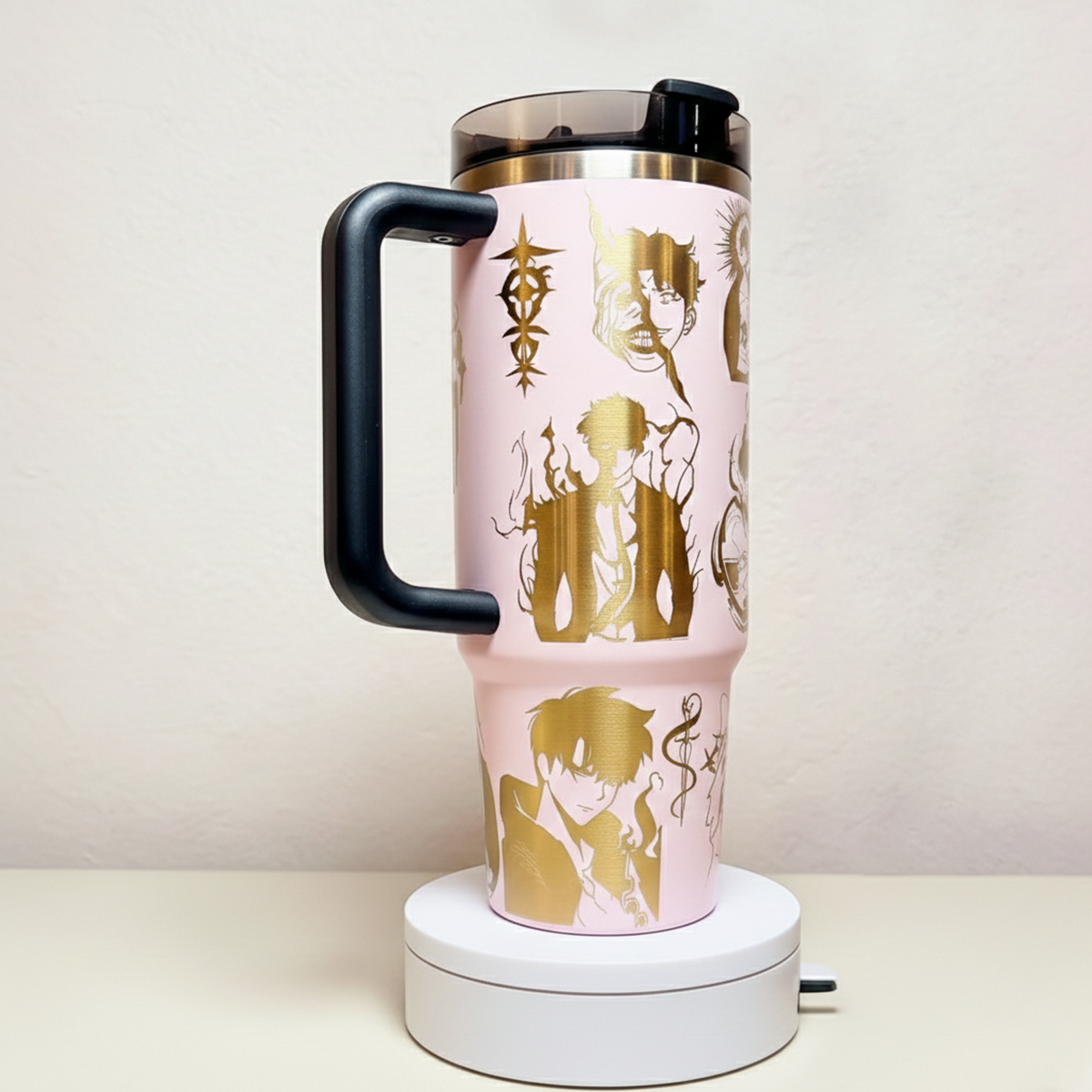 Laser Engraved Anime Stanley Tumbler Cup