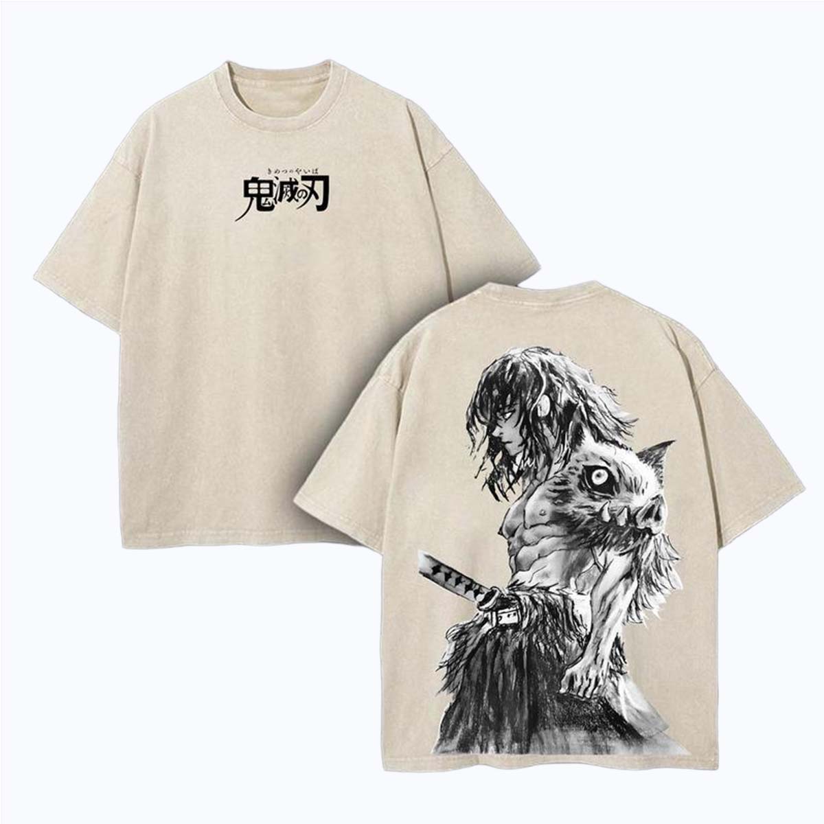 Camiseta de anime de Inosuke Hashibira de Demon Slayer