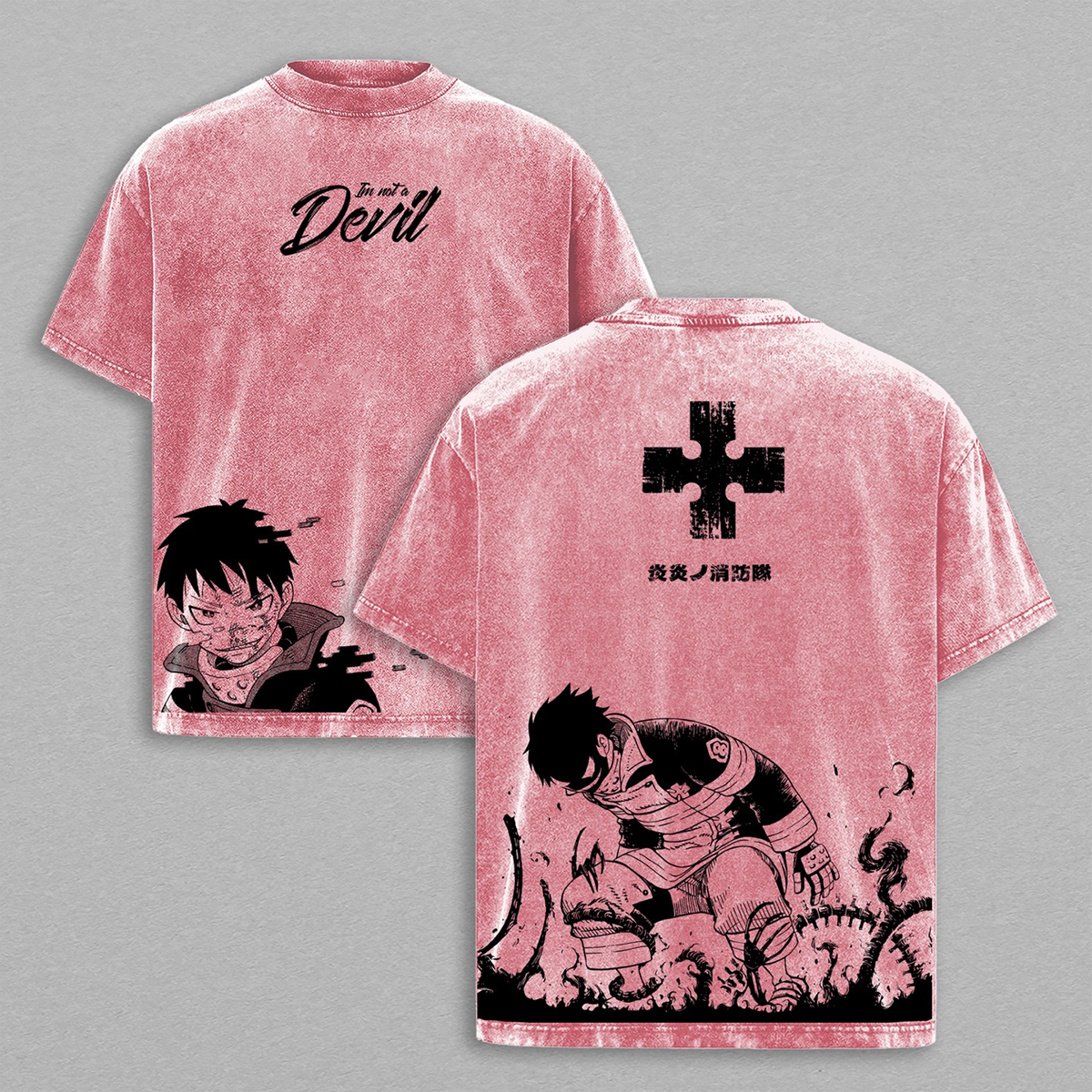 Camiseta/Sudadera Fire Force Lavada