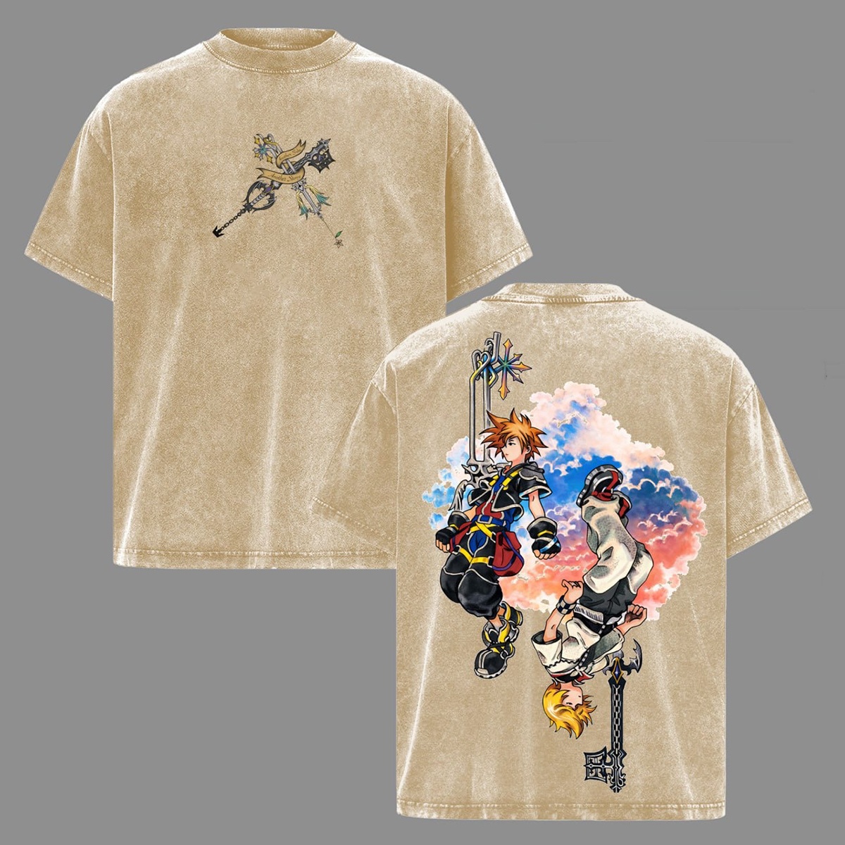 Camiseta desgastada Kingdom Hearts II
