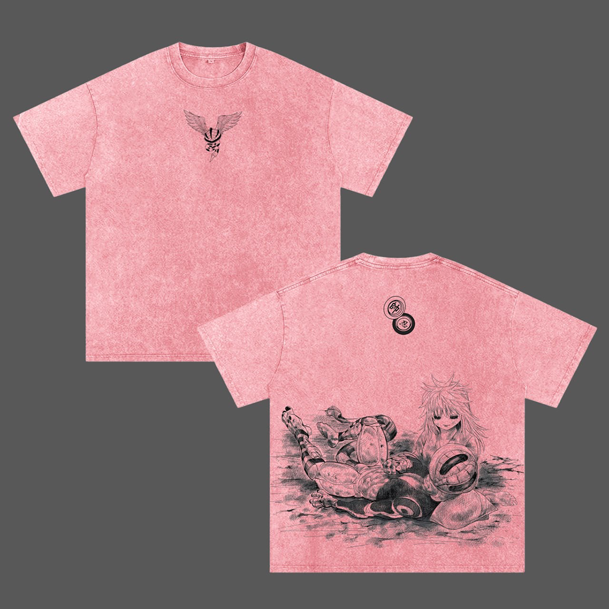 Meruem x Komugi Camiseta/Sudadera/Sudadera con capucha desgastada