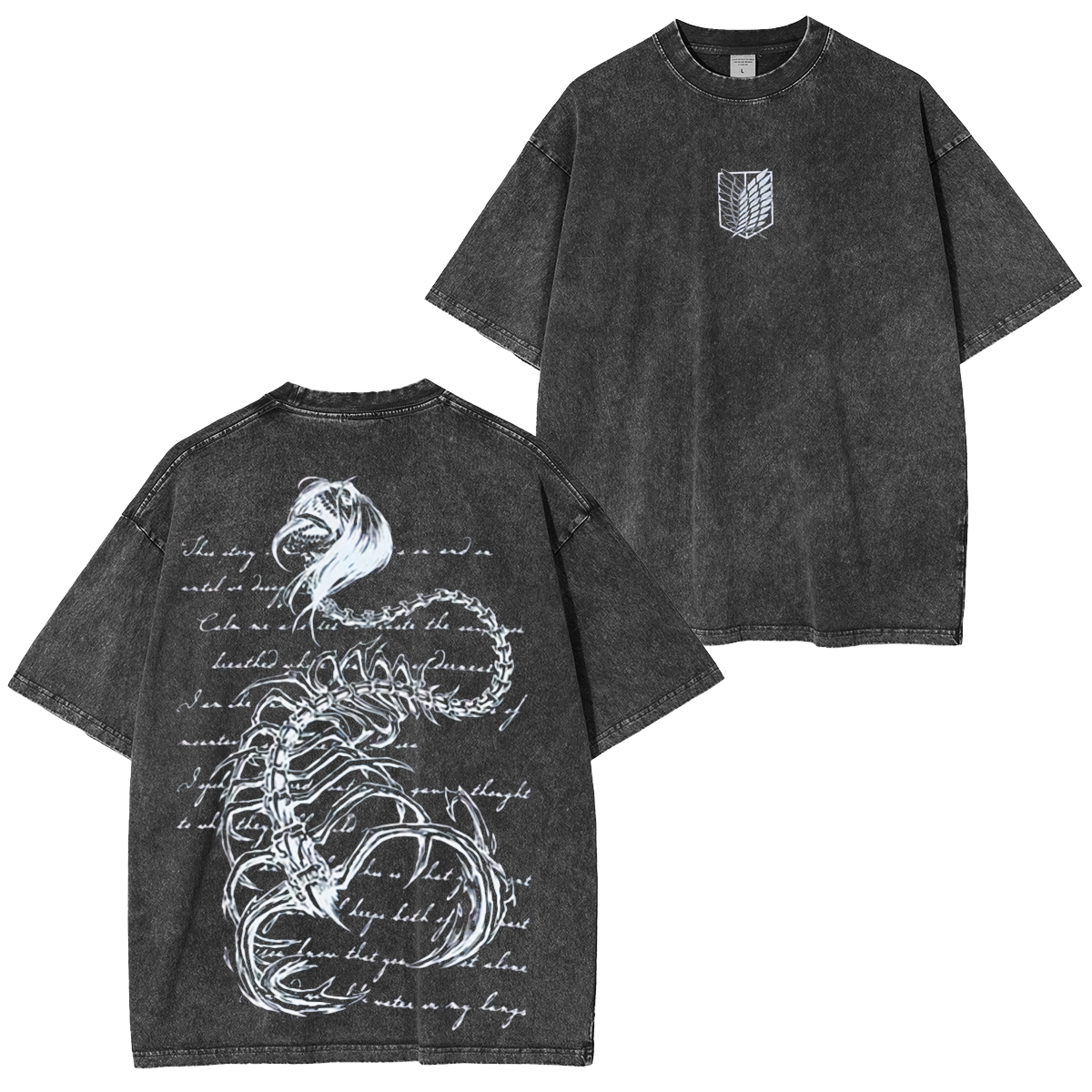 Eren Attack On Titan anime Washed T-shirt/Crewneck/Hoodie